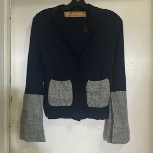 Zhor&Nema sweater XS darknavy,gray. New